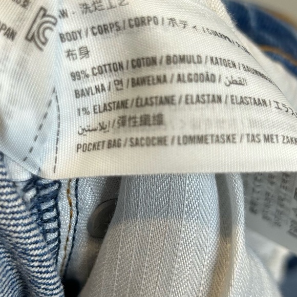 Abercrombie and Fitch Curve Love Mid Rise 90s Straight Jean Distressed - Picture 12 of 12